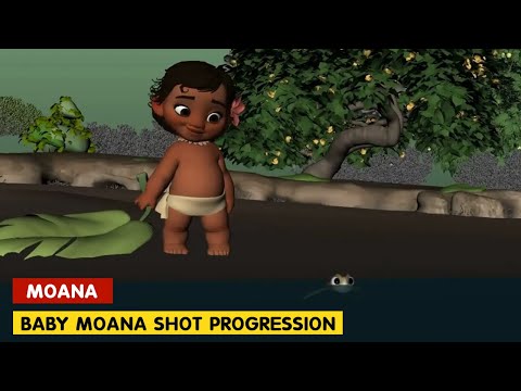 Moana | Baby Moana Shot Progression | Minor Jose Gaytan | @3DAnimationInternships