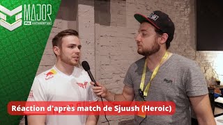 Interview de Sjuush (Heroic) après son match face à Navi