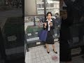 Beauty Japanese Office Smoking At Halte Bus Japanesegirl