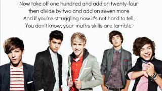 The Math Song - One Direction Lyrics ;)