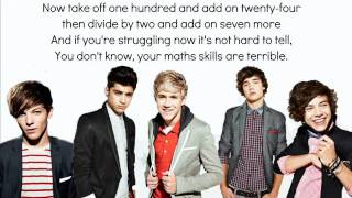 The Math Song - One Direction Lyrics ;)