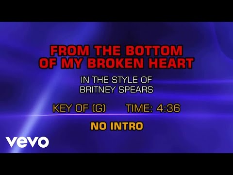 Britney Spears - From The Bottom Of My Broken Heart (Karaoke)