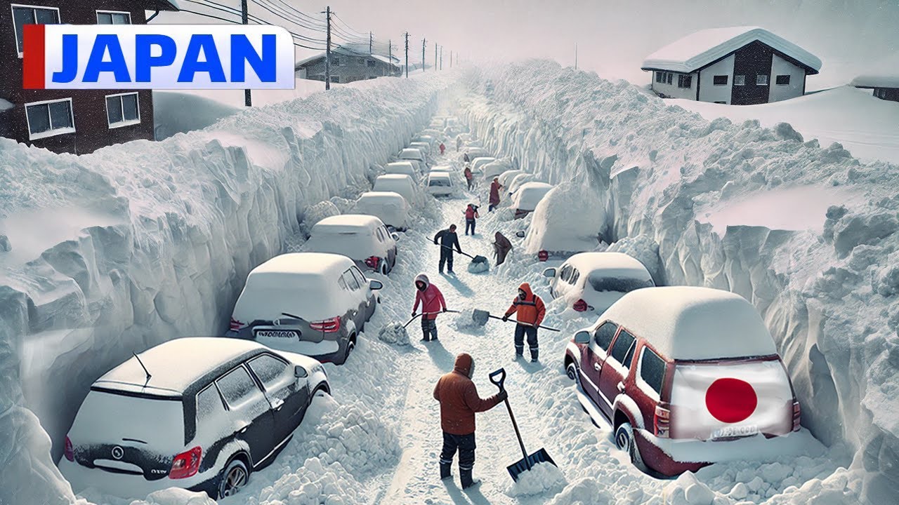 Unbelievable ! Extreme Blizzard Hits Japan 🏡 Homes & Cars Buried Under Mountains of Snow ❄️