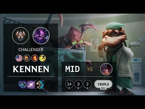 Kennen Mid vs Akali - NA Challenger Patch 10.12