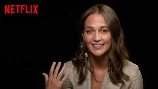 Alicia Vikander On Learning Japanese for Earthquake Bird | Netflix video