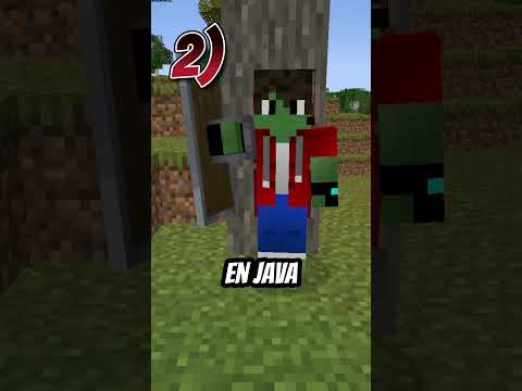 ⛏⚒ 3 COSAS que MINECRAFT JAVA hace MEJOR que BEDROCK #2 💻👈🛡️🔠 #shorts