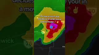 The storm that hits when your in a theater....
