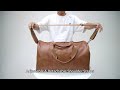 Amazon Com Large 3 In 1 Leather Duffle Bag For Travel Weekender Overnight Hospital Gym Bag For Men