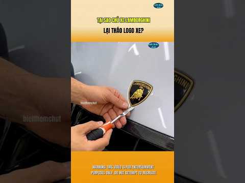Tại Sao Chủ Xe Lamborghini Lại Tháo Logo | Biết Thêm Chút #nhungsuthatthuvi #facts