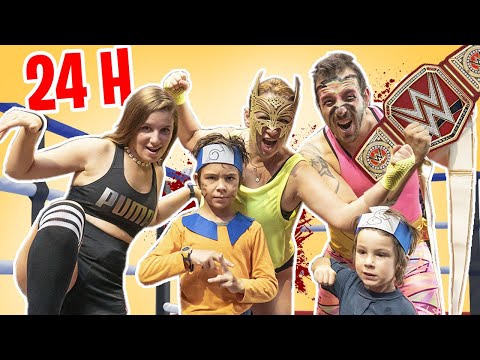24 horas EN EL GIMNASIO contra FAMILIA YOUTUBER