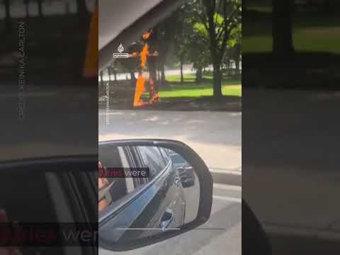 Police investigate burning cross in Chicago park | AJ #shorts