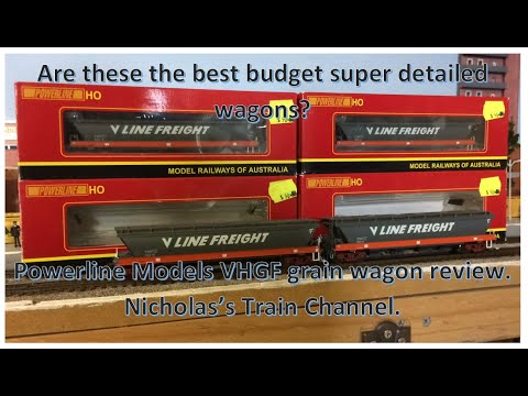 52. Best budget wagons yet? Powerline Models Victorian Railways VHGF grain wagons review. HO scale.