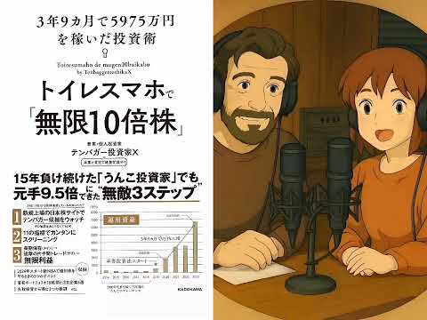 ​【億り人への最短ルート】『トイレスマホで「無限10倍株」』を完全攻略！たった3年9ヶ月で5975万円を稼ぎ出した「うんこ投資ステップ」の全貌を、徹底的に要約・解説します。