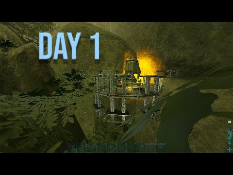 Solo Claiming My INSANE Base Location Day 1 Of Wipe [Episode 1] - ARK