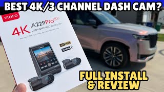 VIOFO 4K A229 PRO Dash Cam Review + Hardwire Install & Footage! (3-Channel Setup!)