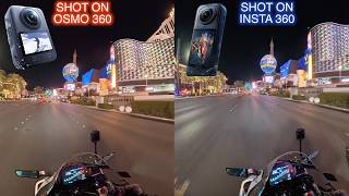 The DJI Osmo 360 vs Insta 360 X5! (NIGHT RIDE)