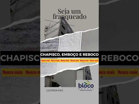Chapisco emboço e reboco, nunca mais.