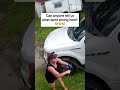 HILARIOUS WOMAN CATCHES LAWN MOWER ON FIRE