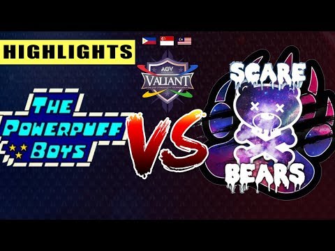 PowerPuffBoys vs. ScareBears - Round 1 - Highlights - AOV Valiant Online Community Tournament