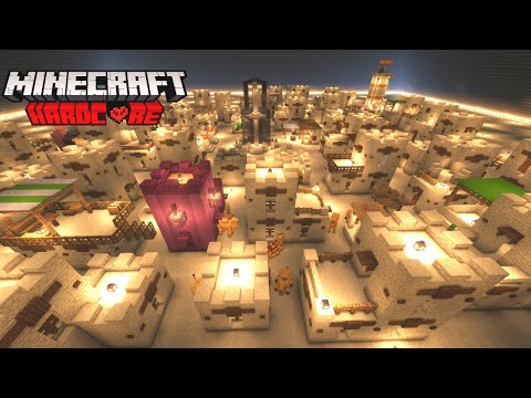 effectunknown - Custom village in a GIANT PYRAMID in Minecraft 1.20 Hardcore