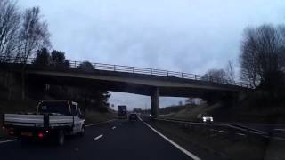 January Drive From Dunkeld On A9 South To Perth Perthshire Scotland