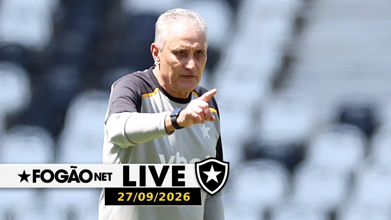 LIVE | Tite encerra semana de muitas mudanças e treinos do Botafogo para reta final do Brasileirão