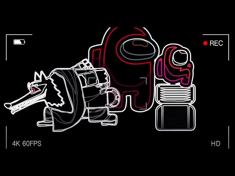 Mini Crewmate Kills Puss in Boots 2 Characters | Among Us - neon skin