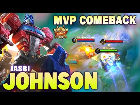 Johnson Perfect Drive MVP Comeback! Top Global Johnson by JASRI ~ Mobile Legends