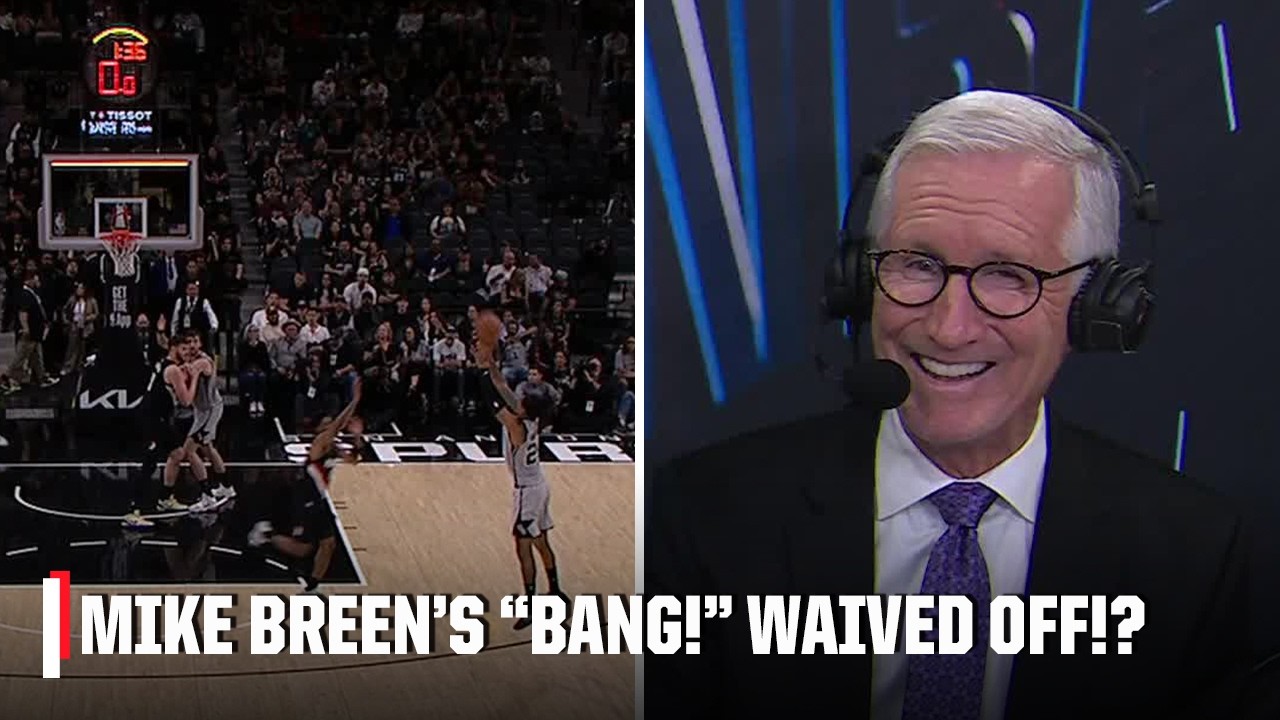 FIRST-EVER Mike Breen 'Bang!' that's been waived off⁉️ | NBA on ESPN