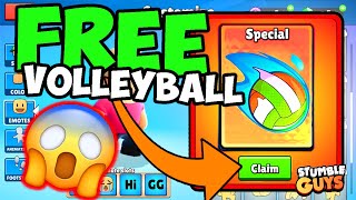 How To VOLLEYBALL EMOTE For FREE in Stumble Guys! (2024 Glitch)