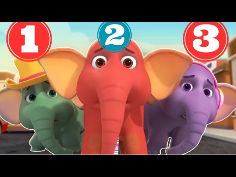एक मोटा हाथी, Ek Mota Hathi 1,2,3 | Counting Number Song for Kids