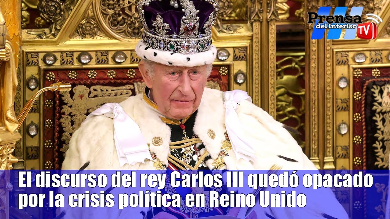 Carlos III habló en el Parlamento: pero la crisis política domina Reino Unido