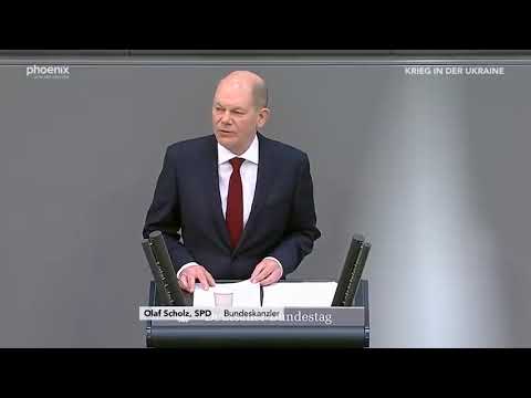 Scholz' "Zeitenwende"-Rede in 90 Sekunden  (vom 27. Februar 2022)