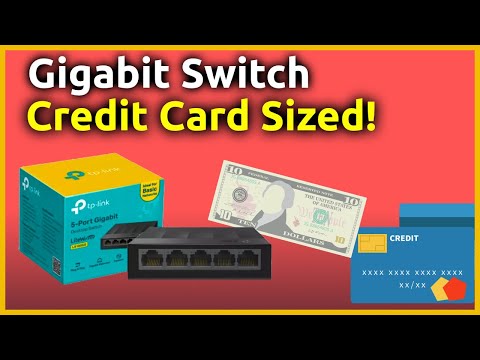 Credit card sized gigabit switch - TP-Link LS1005G #shorts