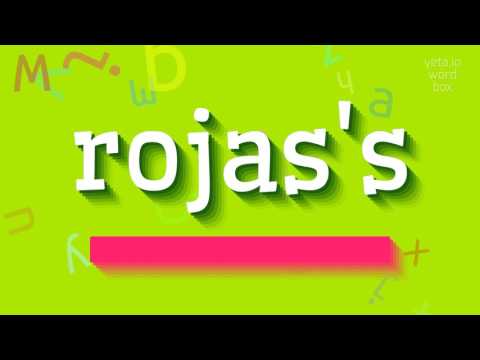 ROJAS'S - HOW TO PRONOUNCE IT? #rojas's