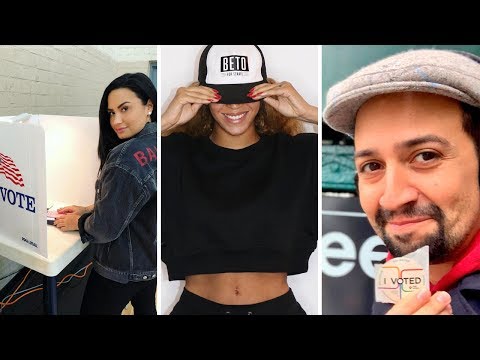 Celebs, political figures head to the polls for Election Day 2018