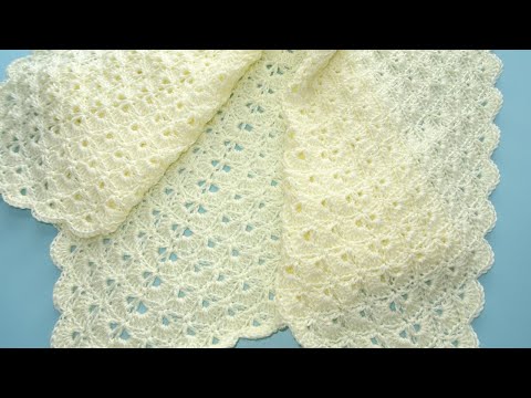Easy Crochet Blanket | Crochet Blanket Any Size | Crochet Baby Blanket