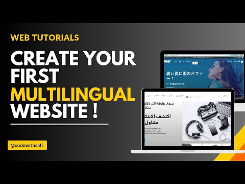 Creating Your First Multilingual Website | Translate website into any language | Web Course