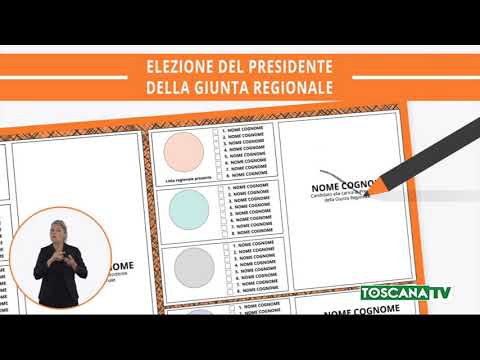 2020-09-19 TOSCANA - ELEZIONI REGIONALI, ECCO COME SI VOTA