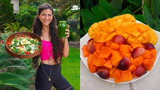 What I Ate Today...Hot Texas Summer! 🥭 FullyRaw Vegan