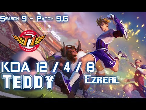 SKT T1 Teddy EZREAL vs LUCIAN ADC - Patch 9.6 KR Ranked