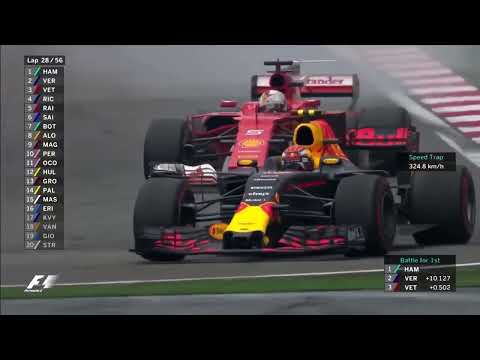 Verstappen vs Vettel At The Hairpin | Chinese Grand Prix 2017 / 2018 / 2019