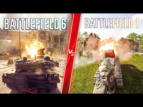 Battlefield 6 vs Battlefield 1 - Direct Comparison! Attention to Detail & Graphics! PC 4K