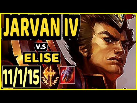 CARIOK (JARVAN IV) vs ELISE - 11/1/15 KDA JUNGLE CHALLENGER GAMEPLAY - BR