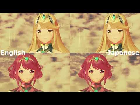 Xenoblade Chronicles 2 - Ending Cutscene Lip-sync Comparison (EN/JP)