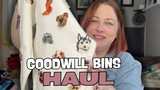 Goodwill Bins Haul | Cutest Ever Dog Vintage Sweater | Clothes, Linens, Fabric | $1200 Resell Value