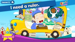 Lesson 12_(A)I need a ruler. - Cartoon Story - English Education - Easy conversation for kids