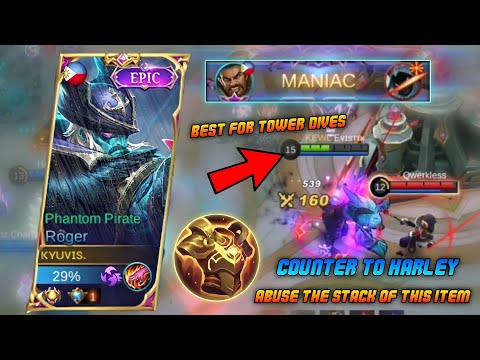 90% OF ROGER USERS DON'T KNOW HOW BROKEN THIS NEW ITEM IS | TOP GLOBAL ROGER GAMEPLAY | MLBB