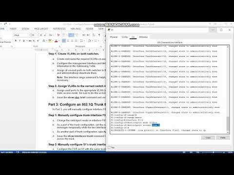 Lab 4.2.8 Lab- Configure  Router-on-a Stick Inter-VLAN Routing
