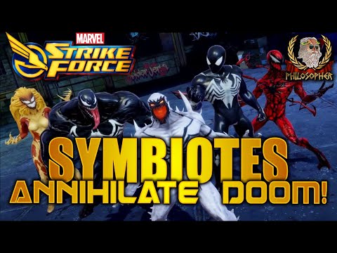 Symbiotes Punch Up Big Against Doom in War! - Marvel Strike Force - MSF